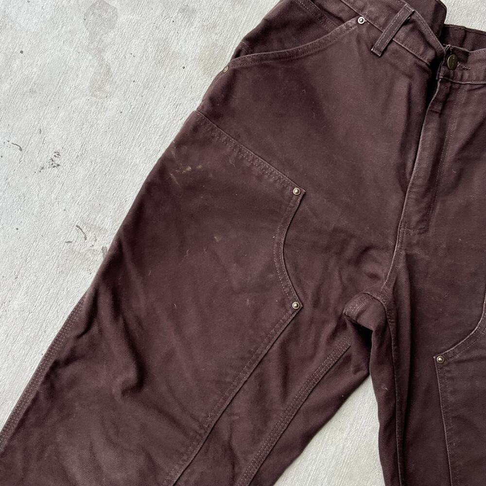 Carhartt brown double knee work wear carpenter pants - Picture 8 of 10